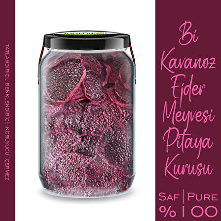 Ejder Meyvesi Kurusu Bi Kavanoz 660 cc. Cam Kavanozda Katkısız Pitaya Pure Dried Red Dragon Fruit