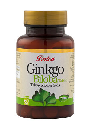 Balen Ginkgo Biloba 600 Mg X 60 Tablet Ginkgo Ginko Biloba Tableti