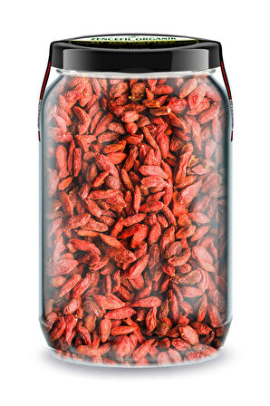 Goji Berry Bi Kavanoz 660 cc. Cam Kavanozda Katkısız Kuru Goji Berry Üzümü Pure Dried Goji Berries