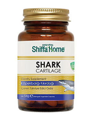 Shiffa Home Köpekbalığı Kıkırdağı Kapsül 900mgx60 Köpek Balığı Kıkırdağı Aksu Vital Shark Cartilage