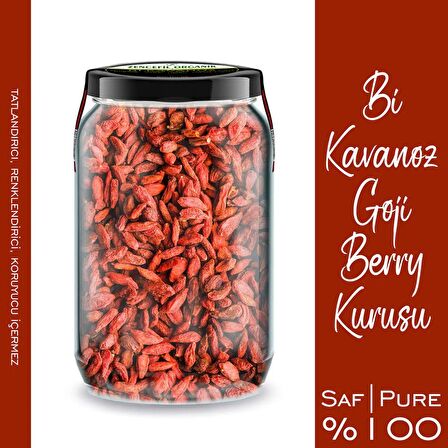 Bi Kavanoz Goji Berry + Bi Kavanoz Blueberry Blue Berry 660 cc'lik 2 Adet Cam Kavanozda Saf Katkısız