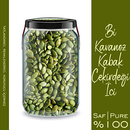 Kabak Çekirdeği İçi Bi Kavanoz 660 cc. Cam Kavanozda Saf Katkısız Kabak Çekirdeği Dried Pumpkin Seed