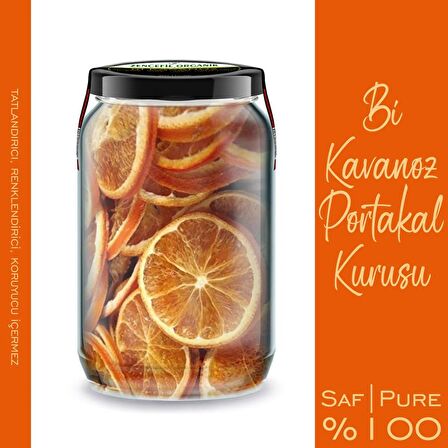 Portakal Kurusu Bi Kavanoz 660 cc. Cam Kavanozda Saf Katkısız Kuru Portakal Cipsi Dried Orange