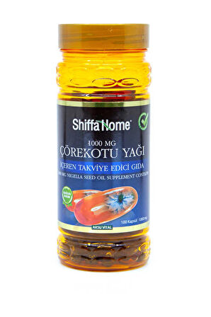 Shiffa Home Çörekotu Yağı Kapsül 1000mg X 100 Softjel Çörekotu Kapsül