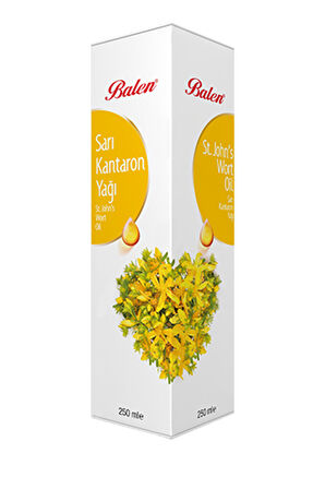 Balen Sarı Kantaron Yağı 250 ml. Kantaron Kantoron Yağı Cam Şişe