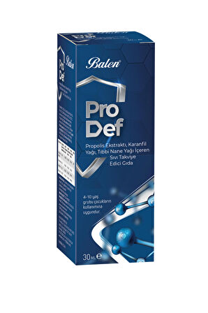 Balen Prodef Propolis Karanfil Yağı Içeren Boğaz Spreyi 30 ml. Balen  Sprey Propolis Karanfil Yağlı