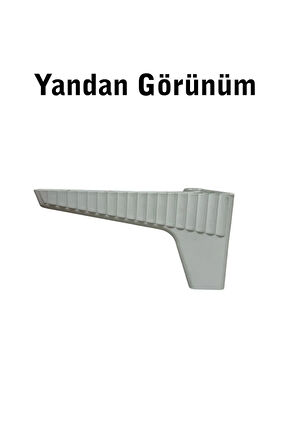 Kanepe Koltuk Tv Ünitesi Konsol Yükseltme Zenit Model Plastik Ayak 10 Cm Beyaz Renk 1 Adet