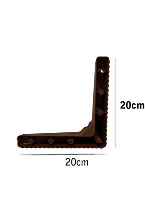Kanepe Koltuk Tv Ünitesi Konsol Yükseltme Zenit Model Plastik Ayak 10 Cm Ceviz Renk 6 Adet