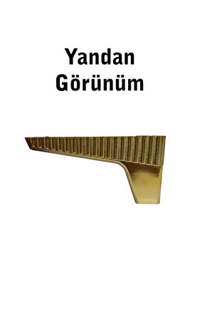 Kanepe Koltuk Tv Ünitesi Konsol Yükseltme Zenit Model Plastik Ayak 10 Cm Gold Renk 1 Adet