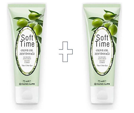 Soft Time Zeytinyağlı Besleyici 2 ADET El Kremi 75 ml