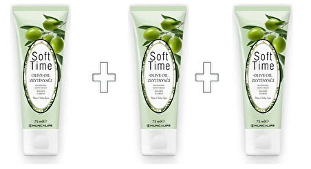 Soft Time Zeytinyağlı Besleyici 3 ADET El Kremi 75 ml