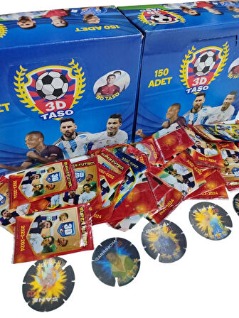 2023 Sezonu 3D Futbolcu Tasoları 25 Adet | Hediye Paketinde Mini Oyuncak Hediyeli