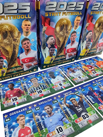 Start Futbol 50 Jelatinli Poşet - 150 Adet Futbolcu Kartı + Mini Oyuncak ve Şeker Hediye
