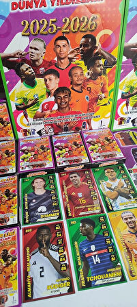 Süperler Ligi 2025-2026 Dünya Yıldızları 6 Mini Kutu 36 Kart 36 Sticker 1 Albüm
