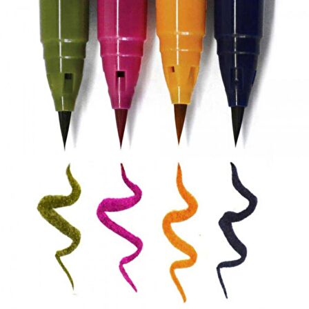 Zig Rb-6000At Clean Color Real Brush Pen 4'lü Set Vd
