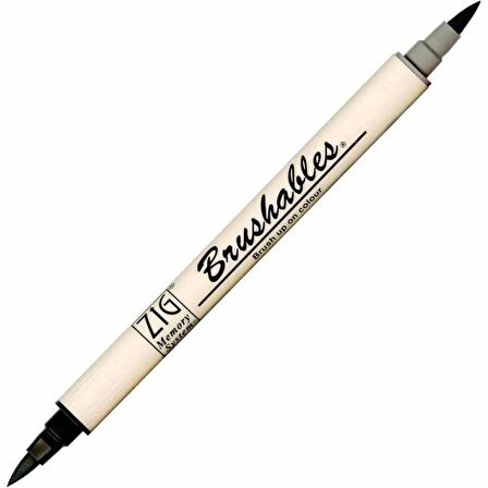 Zig Brushables Ms-7700 Brush Pen Pure Black (10)