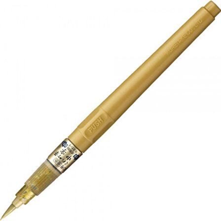 Zig Cartoonist Brush Pen Gold Chu Ji - Altın Kalem