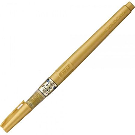 Zig Cartoonist Brush Pen Gold Chu Ji - Altın Kalem