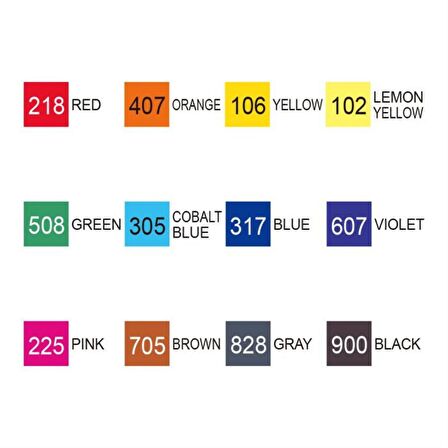Zig Kurecolor Twin Ws 12'li Marker Seti Basic Colors