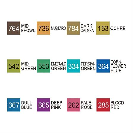 Zig Kurecolor Twin Ws 12'li Marker Seti Dull Colors