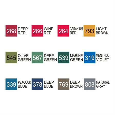 Zig Kurecolor Twin Ws 12'li Marker Seti Deep Colors