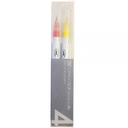 Zig Rb-6000At Clean Color Real Brush Pen 4'lü Set Vc