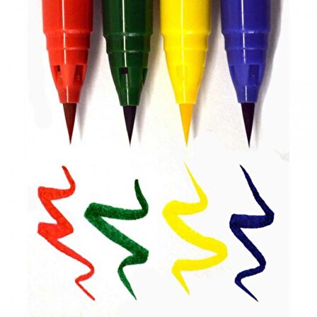 Zig Rb-6000At Clean Color Real Brush Pen 4'lü Set Vc