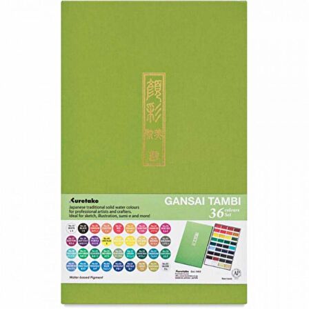 Zig Watercolour Gansai Tambi Sulu Boya 36'lı Set