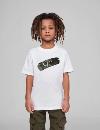 Çocuk Unisex Baskılı T-shirt - Beyaz