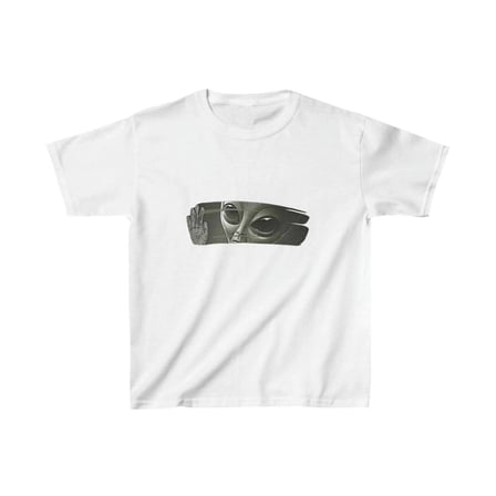 Çocuk Unisex Baskılı T-shirt - Beyaz
