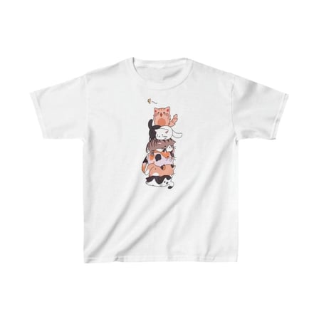 Çocuk Unisex Baskılı T-shirt - Beyaz