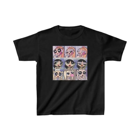 Çocuk Unisex Baskılı T-shirt - Siyah