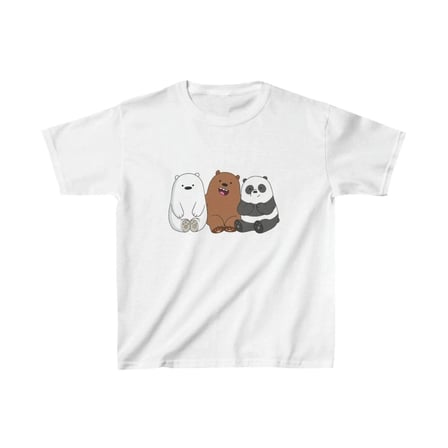 Çocuk Unisex Baskılı T-shirt - Beyaz