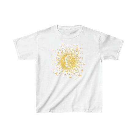 Çocuk Unisex Baskılı T-shirt - Beyaz