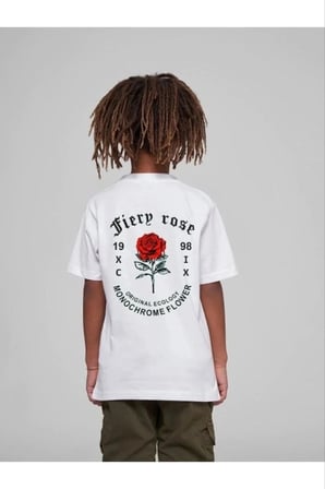 Çocuk Unisex Baskılı T-shirt - Beyaz