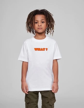 Çocuk Unisex Baskılı T-shirt - Beyaz