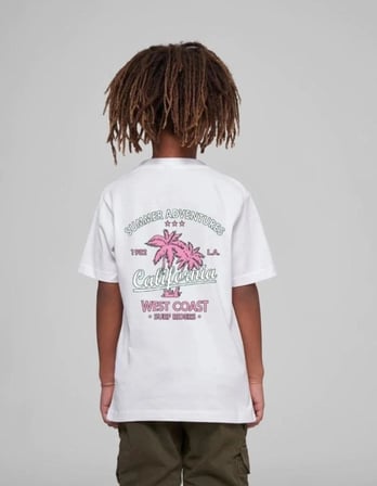 Çocuk Unisex Baskılı T-shirt - Beyaz