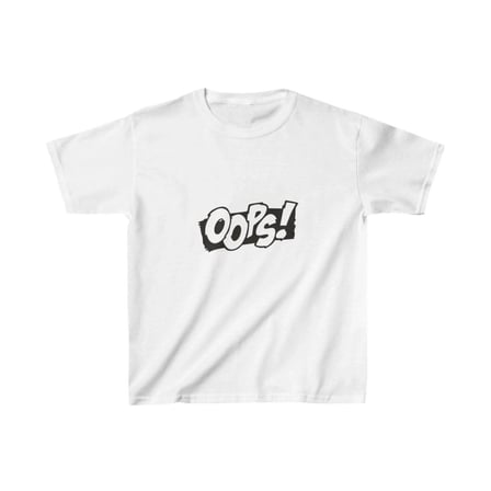 Unisex Çocuk Baskılı T-shirt - Beyaz
