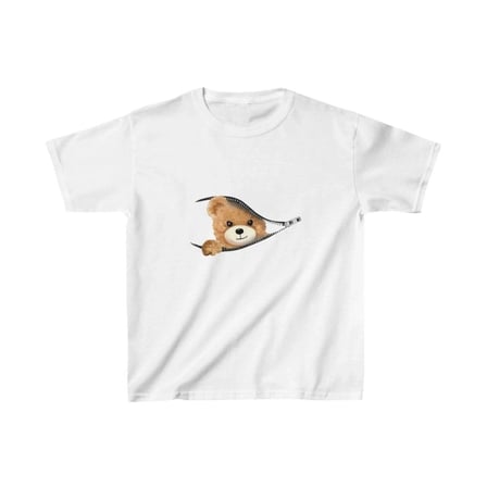 Unisex Çocuk Baskılı T-shirt - Beyaz