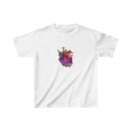 Unisex Çocuk Baskılı T-shirt - Beyaz