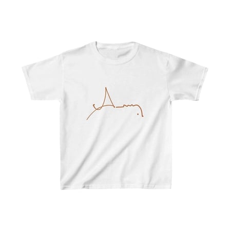 Unisex Çocuk Baskılı T-shirt - Beyaz