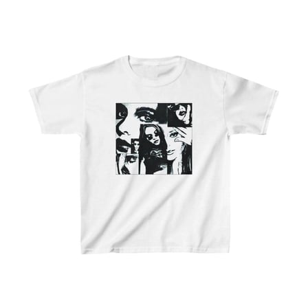 Unisex Çocuk Baskılı T-shirt - Beyaz