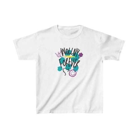 Unisex Çocuk Baskılı T-shirt - Beyaz