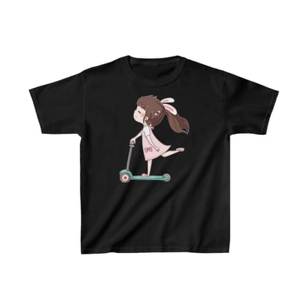 Unisex Çocuk Baskılı T-shirt - Siyah