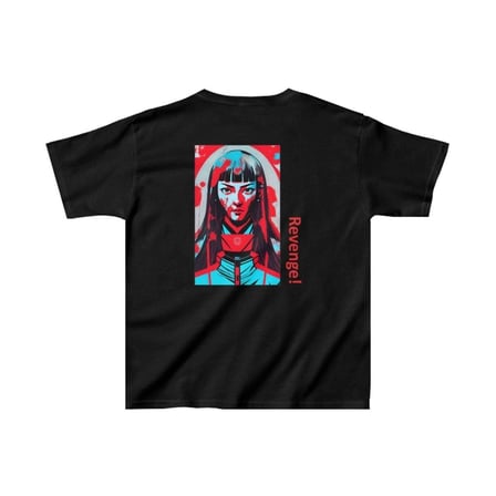 Unisex Çocuk Baskılı T-shirt - Siyah