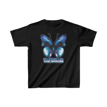 Unisex Çocuk Baskılı T-shirt - Siyah
