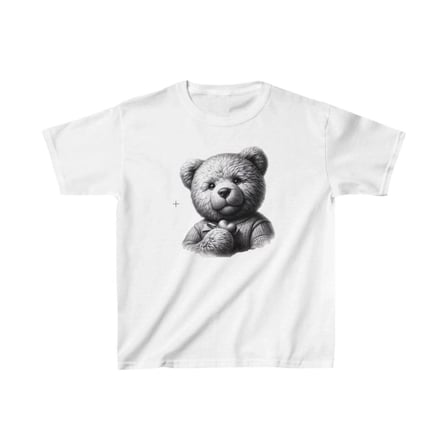 Unisex Çocuk Baskılı T-shirt - Beyaz