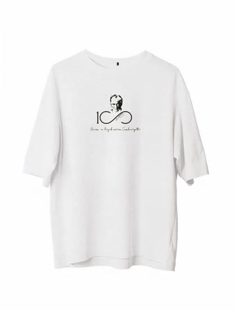 Erkek Baskılı T-shirt Kısa Kol Bisiklet Yaka Regular Fit Rahat Kalıp Günlük Tişört - Beyaz