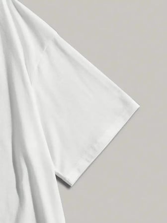 Kadın Kısa Kol Tişört Bisiklet Yaka Angel Melek Kanadı Baskılı T-shirt - Beyaz