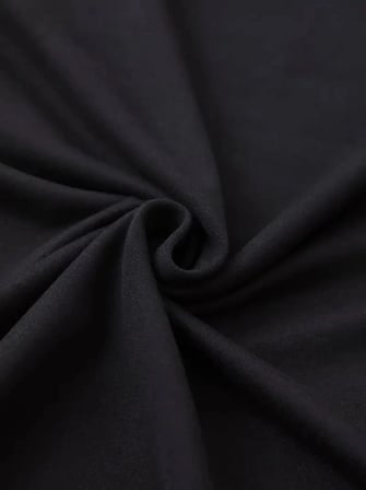 Kadın Kısa Kol Yazlık Tişört Bisiklet Yaka Baskılı Oversize T-shirt - Siyah